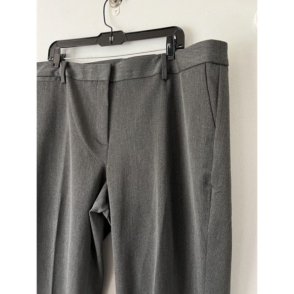 NWT Talbots Dark Grey Barley Boot Pleated Dress Pants Women’s Size 20W - Picture 3 of 7